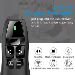 BTS Wireless Presenter Remote Clicker for PowerPoint Presentation Remote, Google Slide Advancer for Mac, Computer, Laptop Presenter image 4