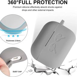 KHR Silicone Press and Release Headphone Pouch For Apple Airpods 3rd Generation image 3