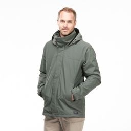 Men’s 3-in-1 waterproof hiking jacket - SH100 0°C Green-image-5