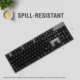 AMKETTE USB Wired Multimedia Keyboard & Mouse Combo Set image 4