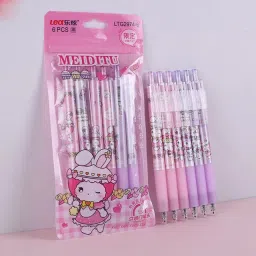 Kawaii Rabbit Press Black Ink Pens Set for School,Office Supplies Gift Gel Pen-picture-11
