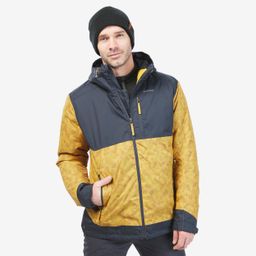 Men Winter Jacket - Waterproof SH500 -10°C Yellow/Grey-picture-6