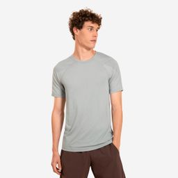 Men's Seamless Yoga T-Shirt Second Skin - Light Grey-image-35