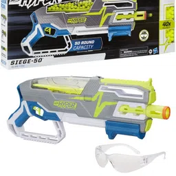 hasbro Nerf Hyper Siege-50 Pump-Action Blaster -- Includes 40 Nerf Hyper Rounds Guns & Darts-picture-10