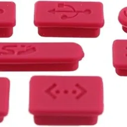 Nema Anti Dust 9 Plug Cover Set for Laptop for MacBook Pro - Rose Pink Power Port Pink Anti-dust Plug-10