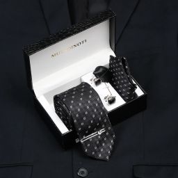 MUTAQINOTI Silk Tie & Cufflink-image-28