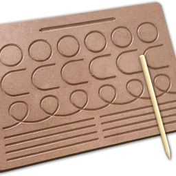 Wooden Pattern Tracing Board Beginner - Hand Writing Practice Board 2+ Kids-image-11