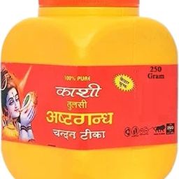 100% Pure Kashi Tulsi Ashtagandha Kesar Chandan Powder Set of 1 (Yellow, 250gm)-33