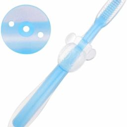 Baby Silicone Tongue/Tung Cleaner/Baby Toothbrush for New Born Baby Upto 0-3 Years - Pack of 1 (LB-03) Extra Soft Toothbrush-image-41