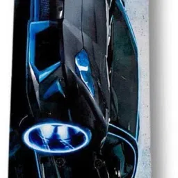 s.v.enterprises Blue Car Portable Handheld Skateboard, 24" Light Flashing 4 Wheels Motorized Skateboard image 3