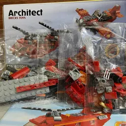 arizon 3 in1 Architect Series Red Rotor Construction Block Toy for Kids 6+ Year 145+pcs image 5