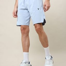 technosport Solid Men Blue Sports Shorts-picture-0