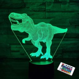 Dinosaur Night Light for Kids 3D Dinosaur T-rex Lamp with Remote Control Night Lamp-image-57