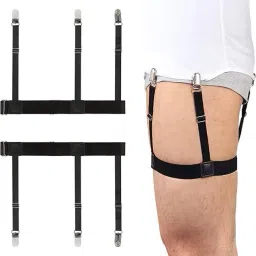 JS Enterprises ™ Shirt Stays For Men, Shirt Holder For Men, Adjustable Elastic Shirt Garter-43