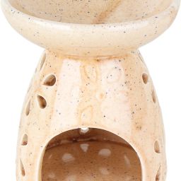asian aura Ceramic Aroma T-Light Diffuser with 2 10 ML Aroma Oil and 1 Tea Light Candle Diffuser Set image 3
