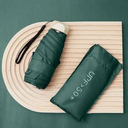 Pocket Size 3-Fold Manual Close UV & Rain Protection Travel Friendly Umbrella-image-63