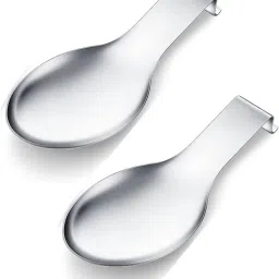 2 PCS Stainless Steel Spoon Rest, Spoon Holder Disposable Stainless Steel Serving Spoon Set-image-83