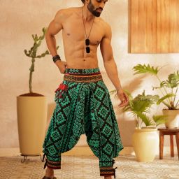 Printed Cotton Men Harem Pants-image-98