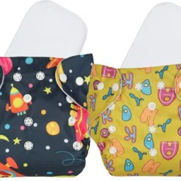 Free Size Reusable Cloth Diaper With 2 Dry Feel Absorbent Soaker Pad (3M-3Y)-8