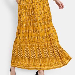 V-Mart Ethnic Printed Flared Maxi Skirt-picture-25