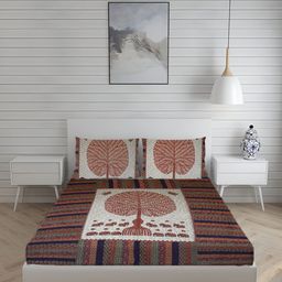sj designer 180 TC Cotton King Printed Flat Bedsheet-picture-14