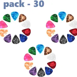 Acoustic Guitar Picks with Assorted Colors Plectrums for Acoustic Guitar(30qty) Guitar Pick-42
