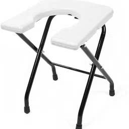 Western Toilet Seat Anti Skid Commode Chair Commode Chair(WHITE) Commode Shower Chair-picture-15