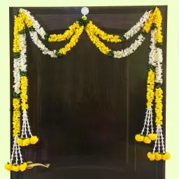 Artificial toran Garland marigold flower for Door Hanging Home Decoration Toran-image-91