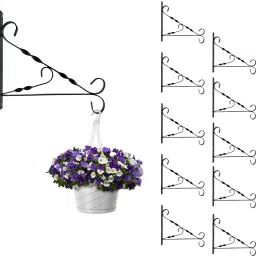 High Quality Twisted design Wall Mounted Shelf Bracket (Set of 10 Pcs) 30 cm Shelf Bracket-9