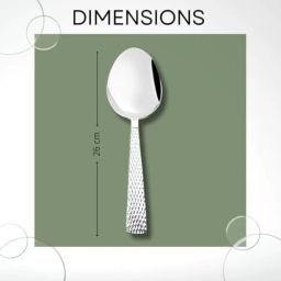 fns international Madrid Serving Spoon Large Stainless Steel Cutlery Set image 3