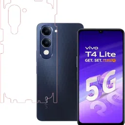 SPRITZEN Back Screen Guard for Vivo T4 Lite 5G, Back Screen Guard With Sides, Glossy Finish-25
