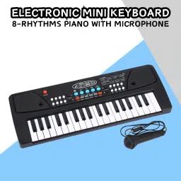(Piano Keyboard) Toy with 37 Key, Recording and Mic, Adapter for DC Power C383 (Piano Keyboard) Toy with 37 Key, Recording and Mic, Adapter for DC Power C383 Analog Portable Keyboard-0