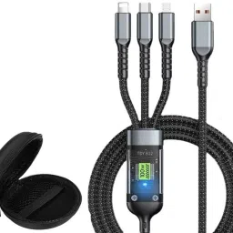 BUFONA Multi Data Transfer High-Speed Cable 100W Fast Charging Cable+Carry Pouch Charging Pad-53