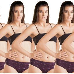 Pack of 7 Women Hipster Multicolor Panty-image-94