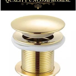 - Premium GOLD Pop - Up Waste Coupling For Wash Basin Cartridge Faucet-1