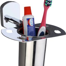 Bathroom Toothbrush Stand | Wall Mount Bathroom Accessory 5 inch 1 Bar Towel Rod-picture-9