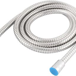 2 Meter Chromed Stainless Steel Double-buckle Flexible Shower Hose tube Hand shower Hose Replacement Shower Tube, Health Faucet Tube, Flexible hose Tube Hose Pipe-image-18