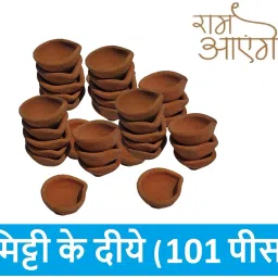 Pack of 101 Diwali Mitti Handmade Earthen Clay Big Size Diya (DY1) Earthenware (Pack of 101) Table Diya-image-8
