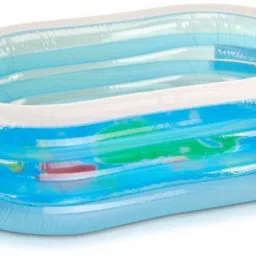 Oval Whale Fun Pool With Pump Inflatable Swimming Pool-32
