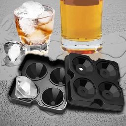 ice trays Multicolor Silicone Ice Cube Tray-image-58