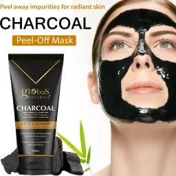 globus naturals Activated Black heads removal Mask, Charcoal Peel off Face Mask For Women, 100g-picture-20