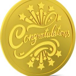 Congratulations K-0N5 24 (995) K 8 g Gold Coin-image-89