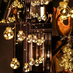 138 LEDs 3.81 m Yellow Flickering Star Rice Lights-image-51