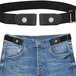 Girls Casual Black Fabric Reversible Belt-image-65