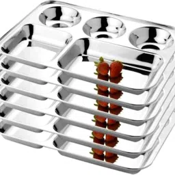 Partition Plate 5 in1 | Bhojan Thal | Dinner Plate Sectioned Plate-image-46