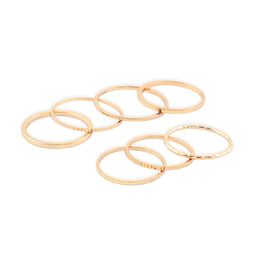 AMI Set Of 25 Gold-Plated Stone-Studded Finger Rings image 3