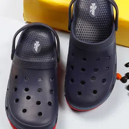 The Roadster Lifestyle Co. Men Navy Blue Self Design Clogs-picture-13