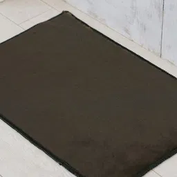Ariana Brown Rectangular 1000 GSM Microfiber Anti Skid Bath Rug-13