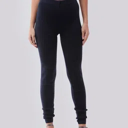 RVK Women Blue Solid Slim-Fit Churidar leggings-picture-13