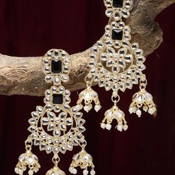 Kennice Gold-Plated Contemporary Chanbalis Earrings-41